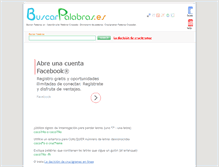 Tablet Screenshot of buscarpalabras.es